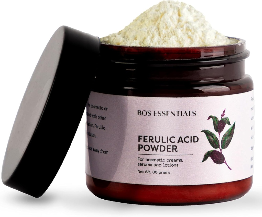 Pure Ferulic Acid Powder | Stabilizes Vitamin C | for use in DIY Creams and serums