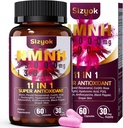 NMNH の補足(Dihydronicotinamide Mononucleotide) 600mg、NAD Resveratrol、CoQ10、Biotin及びHyaluronic酸と補って下さい サポート細胞エネルギー、Metabolism及び皮のウェルネス、60のカプセル、ピンク