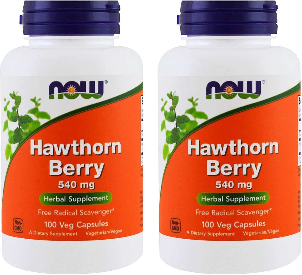 NOW Foods Hawthornベリー540mg、100ベジーカプセル(パッケージ2)