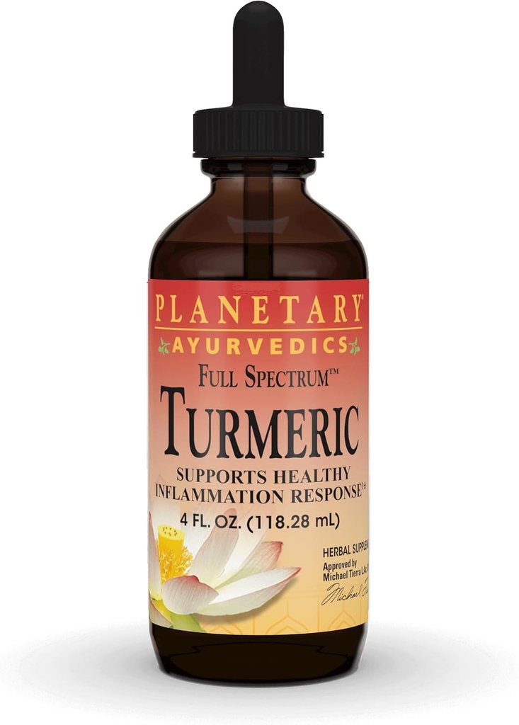 惑星のAyurvedicsによる惑星の草のタービン完全なスペクトルの液体、酸化防止および健康な炎症反応のためのサポート、4つのOunces