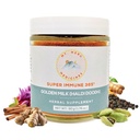 Mt.Meruの薬のAyurvedicのHaldi Doodh/GoldenのミルクのSuperblend -免疫のブーストの方式、Glutenなし、頭脳の健康のための、高いCurcumin LakadongのターメリックとのGutサポート(1.76oz/50g)