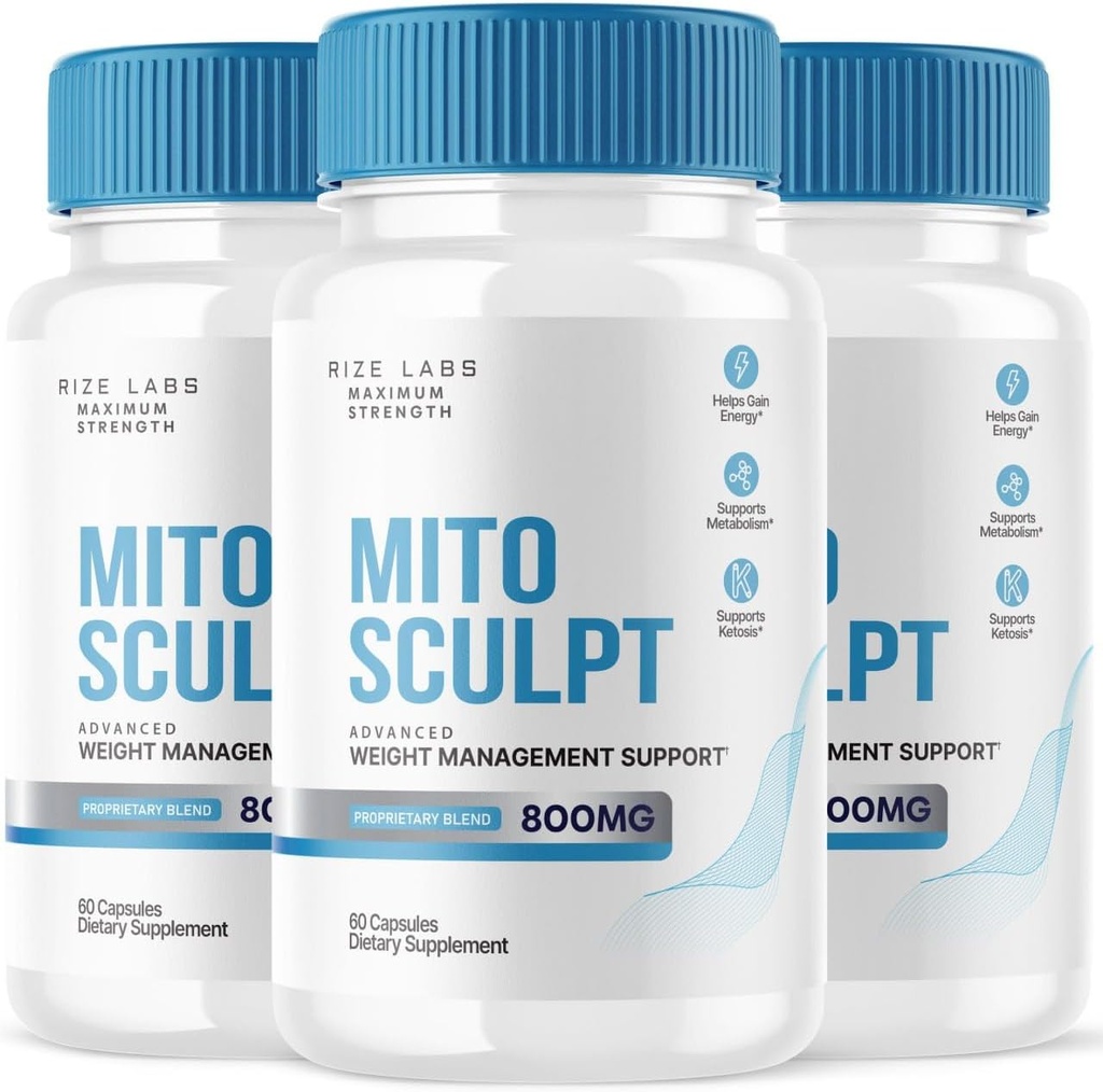 ラボをライズする MitoSculpt 減量の丸薬 - MitoSculpt 高度なフォーミュラカプセルであなたの理想的な体を彫刻し、燃料(180 カプセル)のための軟化保存脂肪を回すサプリメント(3)のパック