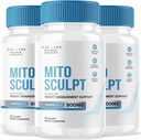 ラボをライズする MitoSculpt 減量の丸薬 - MitoSculpt 高度なフォーミュラカプセルであなたの理想的な体を彫刻し、燃料(180 カプセル)のための軟化保存脂肪を回すサプリメント(3)のパック