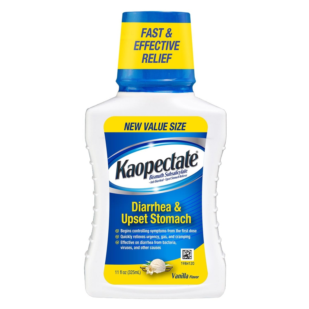 Kaopectateバニラマルチ症状 - Bismuth Subsalicylate、Stomach救済のための抗Diarrhea薬と大人のための糖尿病薬 - 11oz