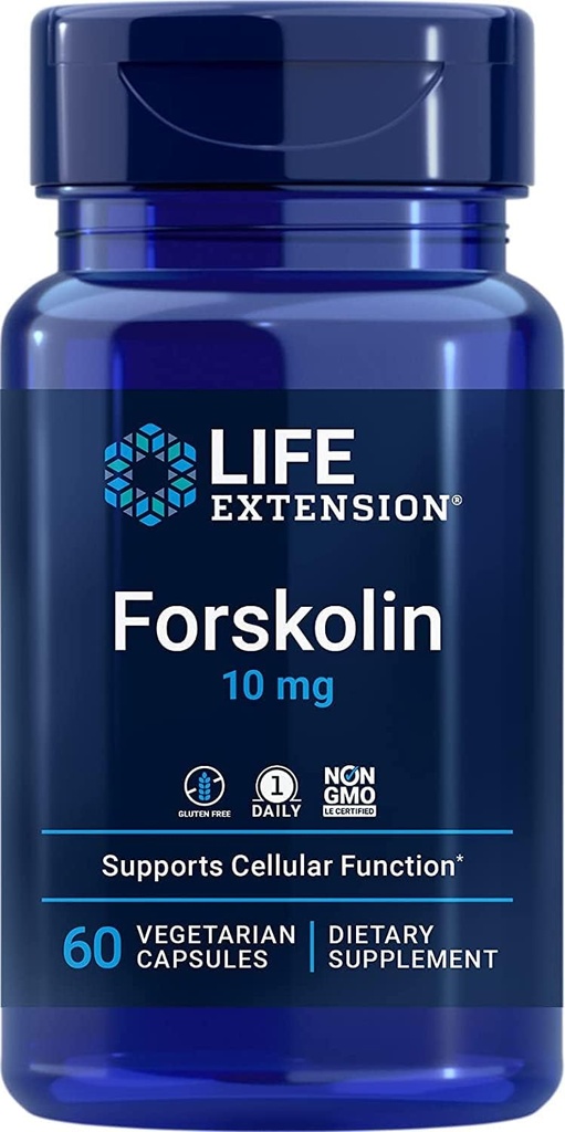 ライフエクステンションフォルスコリン10mg、60ベジタリアンカプセル(2パック)