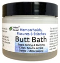 アーバンリーフ・バット・バス! Hemorrhoids、Fissures及びステッチ。 かゆみと燃えるのを助けます。 きれいで、Soothe及びカルム。 イージーシーツバス! 迅速な救済! 玄米海塩浸漬。 有効、100%ナチュラル