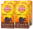 メタミシル、ファイバシン、毎日のサイリウムハスク繊維の補足、サポート消化器の健康とSatisfies Hunger、チョコレート味、48 Totalサービング(4パック12)