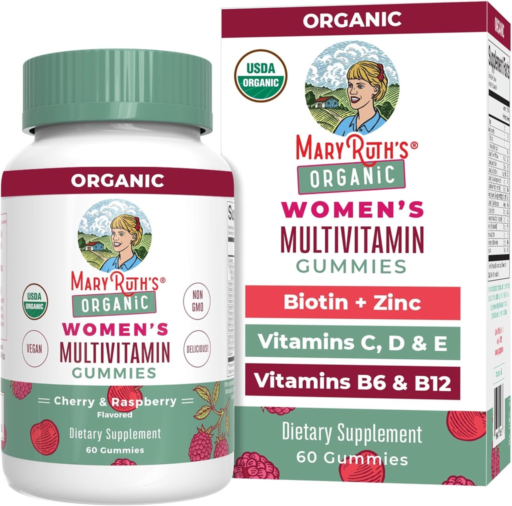 女性向けMaryRuth Organic Multivitamin 14 | 女性用マルチビタミンGmmies for Immune サポート| 皮膚健康 | 砂糖フリー | ヴィーガン | GMO | 60 カウント