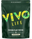Vivoの生命は植物蛋白質の粉-BCAA (34.85 oz、バニラ)が付いているエンドウ豆及び麻の蛋白質のブレンドを実行します