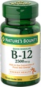 Nature's Bounty Vitamin B12 2500 mcg、 エネルギー代謝、心と神経系の健康、75クイック分解錠