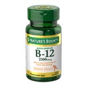 Nature's Bounty Vitamin B12 2500 mcg、 エネルギー代謝、心と神経系の健康、75クイック分解錠