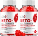 (2パック)SlimX Keto ACVグミー - アドバンスト・フォーミュラX Keto Plus ACVグミー Apple Cider Vinegar SlimX ACVグミー 栄養補助食品 レビュー 男性 女性 (120 グミー)