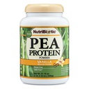 NutriBiotic Pea Protein Vanilla 21 Oz | 低炭水化物ビーガン植物プロテインパウダー | 100% 成長し、米国で処理 | おいしいクリームとBCAA-リッチ | 化学品なしで製造, GMO&グルテンフリー | ケトフレンドリー