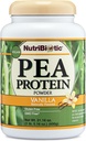 NutriBiotic Pea Protein Vanilla 21 Oz | 低炭水化物ビーガン植物プロテインパウダー | 100% 成長し、米国で処理 | おいしいクリームとBCAA-リッチ | 化学品なしで製造, GMO&グルテンフリー | ケトフレンドリー