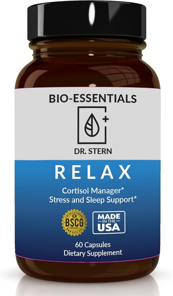 BIO-ESSENTIALS, リラックス-Doctor 配合: ストレスを管理します, ディープスリープを促進します, 気分-W /有機体聖バジルを向上させます, 亜鉛, マグネシウム, ビタミンB6, マグノリアバーク, L-テアニン, アメリカでビーガンメイド-60 キャップ