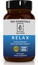 BIO-ESSENTIALS, リラックス-Doctor 配合: ストレスを管理します, ディープスリープを促進します, 気分-W /有機体聖バジルを向上させます, 亜鉛, マグネシウム, ビタミンB6, マグノリアバーク, L-テアニン, アメリカでビーガンメイド-60 キャップ