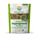 アメイジンググラススーパーグリーンブースター:グリーンパウダースムージーミックス with Spirulina, モリンガ, 小麦草&ケールスムージーブースター, Chlorophyll 提供グリーン, 30 サービング