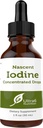 Nascent Iodine Drops Supplement in Liquid Concentrated Tincture for Best Absorption and for Thyroid Support