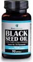 HalalEveryDayオーガニックブラックシードオイル - USDA認定冷間プレスガラスボトル1.5% Thymoquinone 3X強度トルコブラックCumin NigellaサティバノンGMO 100%純粋なブラックシードオイル(カプセル)