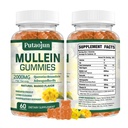 ルンクレンジングのためのムレインガミー | 有機免疫サポート | 2000mg 呼吸器健康ガミー | マンゴーフレーバー、ノンスティック | 肺の健康、シノーリリーフ | ムレインリーフエキス | 1パック