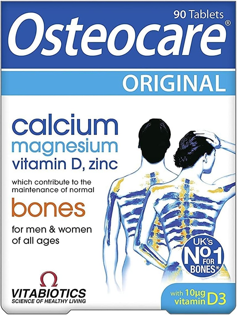 VitabioticsビタミンD3、マグネシウムおよび亜鉛が付いているOsteocareカルシウム800mg - 男性および女性のための骨の健康そして免除のMultivitaminの補足- 90のタブレット