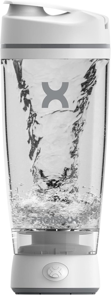 Promixxオリジナルシェーカーボトル - スムーズなタンパク質シェイクス - BPAフリー、20ozカップ(ホワイト)
