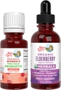 女性のためのMaryRuth Organics Precision Probiotic(ラズベリー)&Elderberry Drops(ブルーベリー) | USDA Organic | ビタミンGot Health、免疫、および全体的なウェルネス | ヴィーガン、非GMO、グルテンフリー