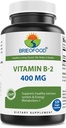 ブリオフードビタミンB2(リボフラビン)400mg、120ベジーカプセル - グルテンフリー、非GMO