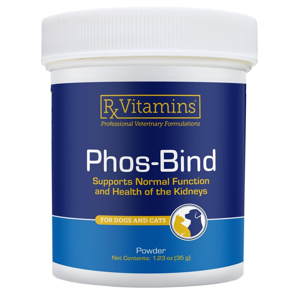 RxのビタミンのPhos-Bind -腎臓サポート補足の粉-腎臓の健康のための猫及び犬のためのリン酸塩のバインダー-サポート正常な腎臓の清潔で、必要な腎臓の心配- 35g