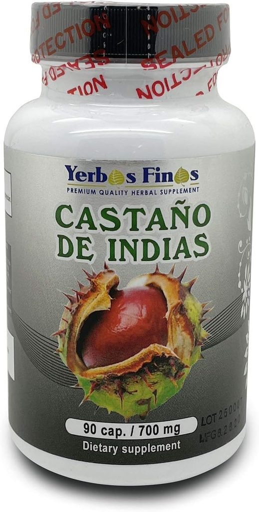 Evimeria Yerbas Finas Castano de Indias 90の帽子700mgの食事療法の補足