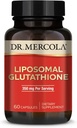 Dr. Mercola Liposomal Glutathione - サービングあたり350mg - サポートエネルギー生産 - 高吸収 - 非GMO、グルテンフリー&大豆フリー - 60カプセル(30のサービング)