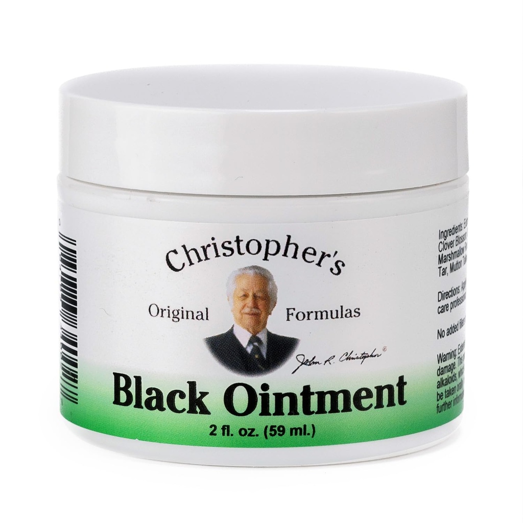 Christopherの元の方式の黒いデッサンの軟膏、自然な草のデッサンのSalveの軟膏、2つのoz