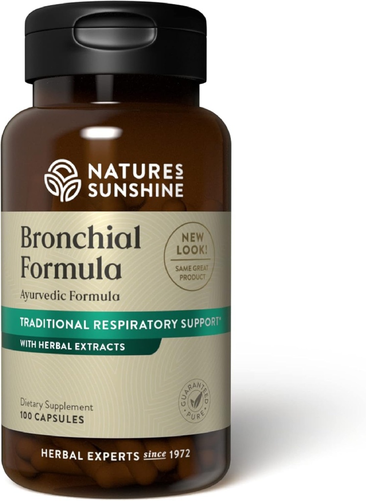Nature's Sunshine Bronchialフォーミュラ、100カプセル