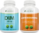 Purely Holistic Dim 400mg & Bioperine + Organic Ashwagandha 1300mg Bundle - 330 Vegan Capsules - Made in The USA