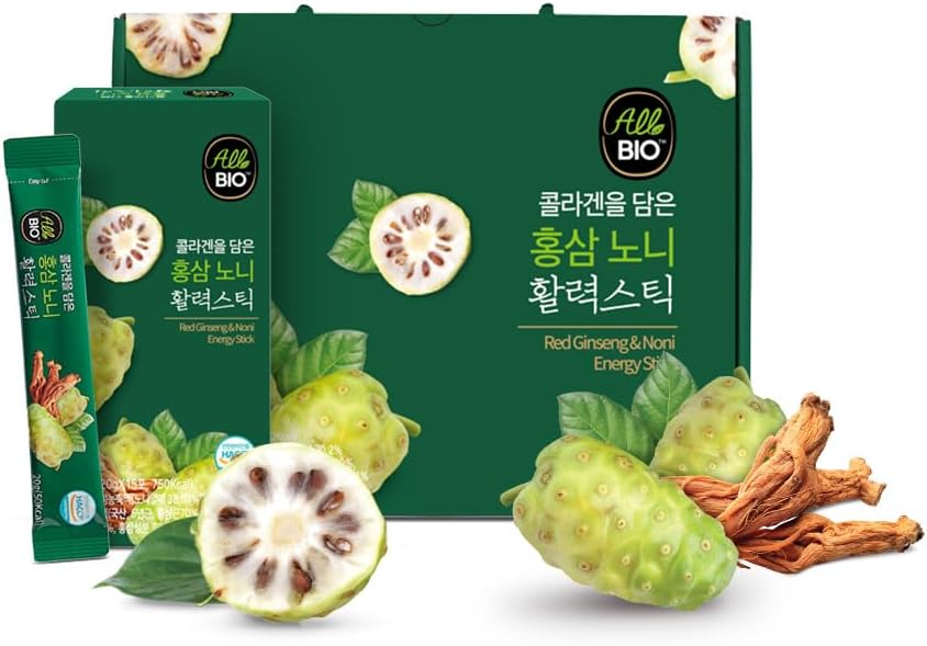 赤いGinsengのJava NONIのジュースのエキスのコラーゲンの棒- 0.7のoz x 45の棒- Resveratrolの100%の有機発酵のNoni-免疫サポート及び健康のための毎日の酸化防止のSuperfood