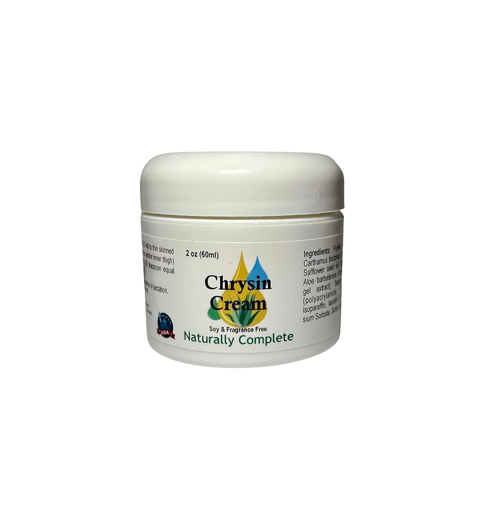 Chrysin Cream | For Men and Women 2 oz. Jar