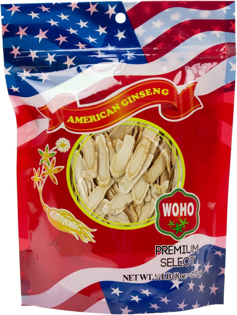 WOHOのアメリカのGinseng #127.8の大きいスプライス袋8oz