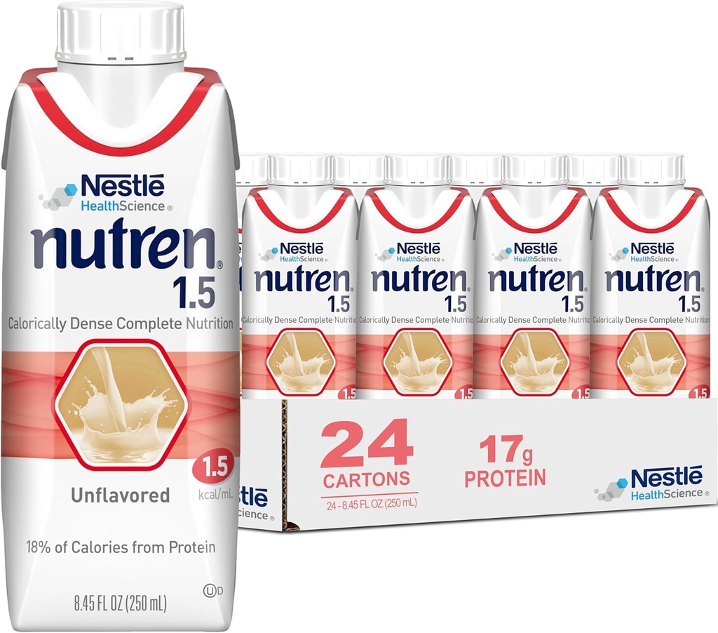 巣のNutren 1.5の管の供給の方式のUnflavored 250のmLのカートン24のCt