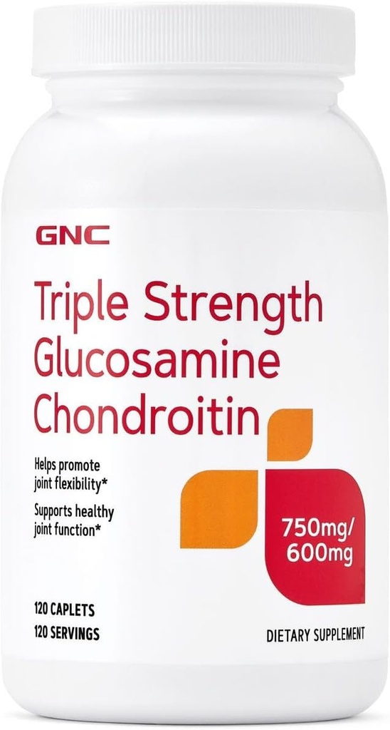 GNCの三重の強さのグルコサミンのコンドロイチン750mg/600mg、120のカプレット、サポート健康な共同機能