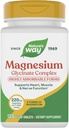 Nature's Way Magnesium Glycinate Complex, Supports Heart, Muscle, Nerve Function*, Highly Absorbable, 220 mg per 2-Tablet Serving, No Gluten, Vegan, 120 Tablets (Packaging May Vary)