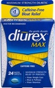 Diurexの最高の水カプレットのカフェインは- 24のカプレット、2のパックを放します