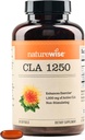 NatureWise CLA 1250 - 女性と男性のための結束リン酸のサプリメント, 刺激しない, 健康的な体重をサポート, フィットネス目標 - 非GMO, グルテンフリー - 90 ソフトゲル[1ヶ月の供給]