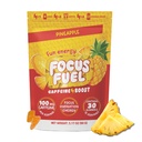 FocusFuel Energy Chews - パイナップル風味(15サービング) - 100mgカフェイン+アルファGPC + L-テアニン+ B12、マグネシウム - 熱帯エネルギーブースト - クラッシュまたはジッタなし
