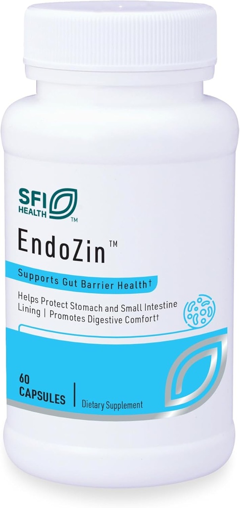 SFI健康クライアLabs Endozin - 腸バリア機能、Hypoallergenic(60カプセル)をサポートするL-グルタミンと亜鉛カルノシンコンプレックス