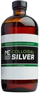 自然エネルギーコロイドシルバー|16 Oz、有効、防腐剤、消臭剤|40 ppm