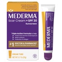 MedermaスカークリームプラスSPF 30 - 高度の傷の処置は、太陽損傷から保護しま、アクネ、焼跡、外科及び傷害、0.7 ozからの傷の出現を減らします