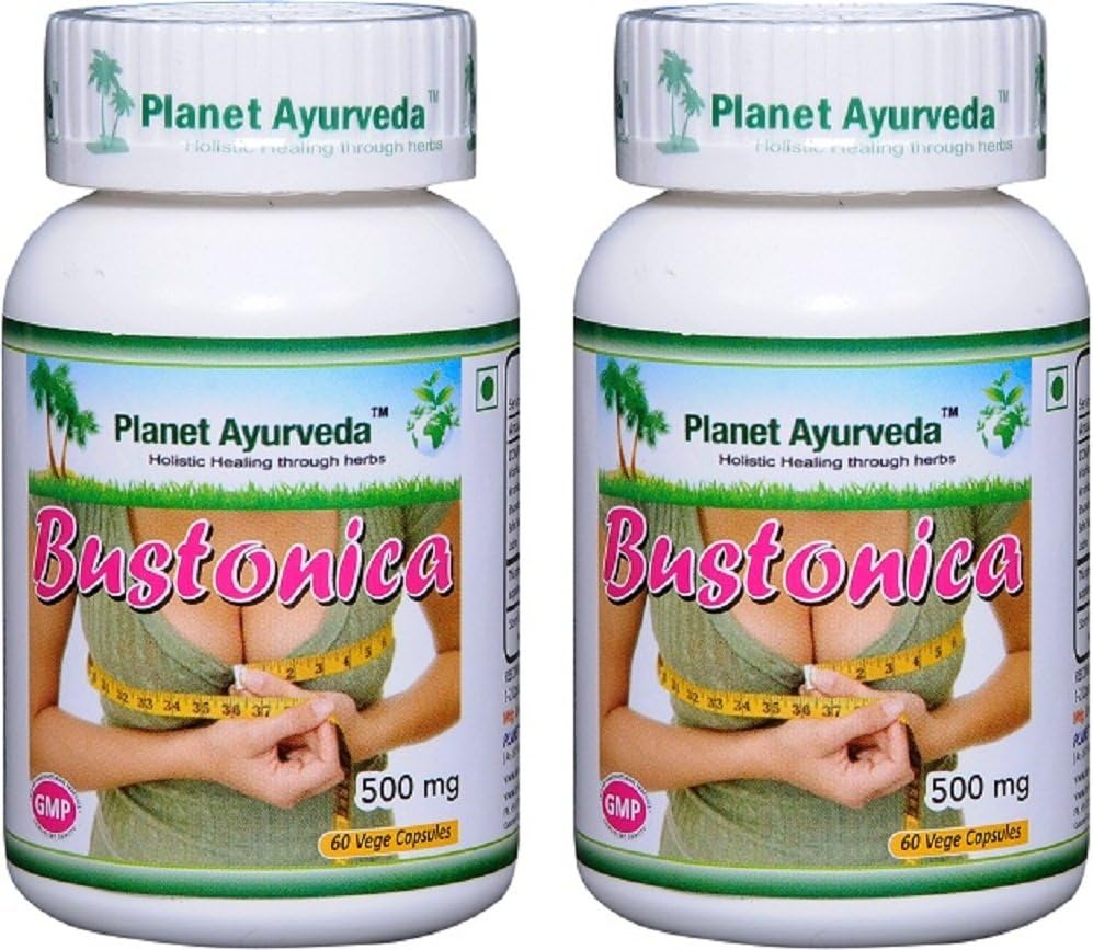 Planet Ayurveda Bustonica, 500mg Veg Capsules - 2 Bottles