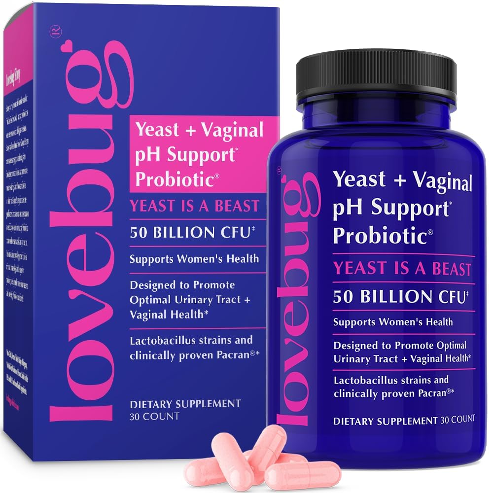 LOVEBUG Pancran®の女性のプロバイオティクス - UTI、BV、Odor&PHバランスを支持するマルチストレインプロバイオティクス - 女性のための腟のプロバイオティクス - 30カプセル