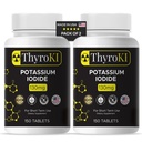 カリウムイオドイド錠130mg – 甲状腺&呼吸サポート – YODO Naciente KI Pills | 急激な緊急ヨウ素サプリメント | 非GMO | グルテンフリー | 300錠 | アメリカ製 | 2個入り