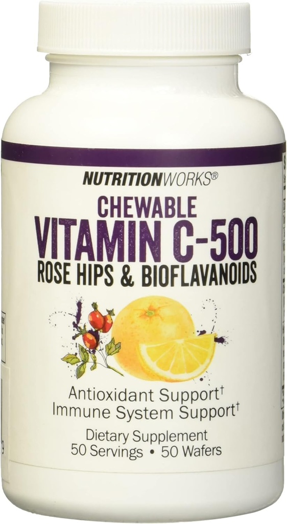 NutritionWorksのビタミンCのChewable、免疫システム、強力な抗酸化剤、50のサービングをサポート